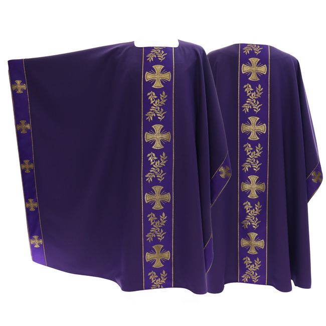 Casulla monástica "Cruces de Malta" MX006-F