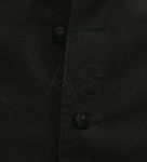 Soutane blanche avec garnitures du noir CASS-B-CZ