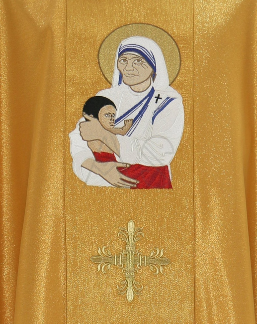Gotische Kasel "St. Mutter Teresa von Kalkutta" 433-G63g