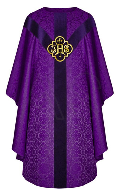 Chasuble semi-gothique "IHS" GY208-AC25