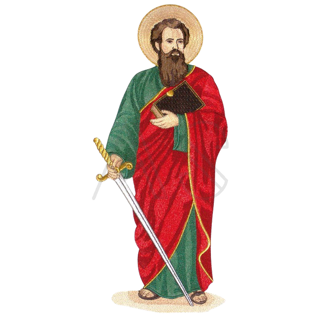 Embroidered Applique "Saint Paul"